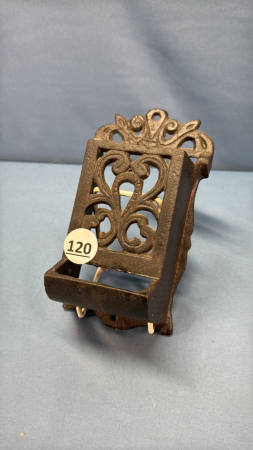 Cast Iron Wall Mount Match Holder