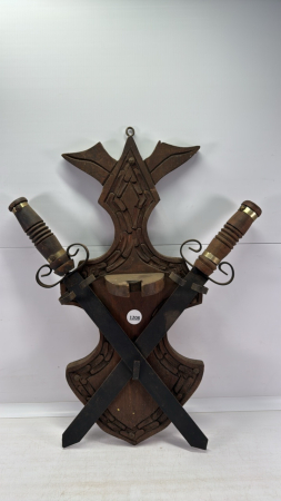 Wooden 20in High Coat of Arms