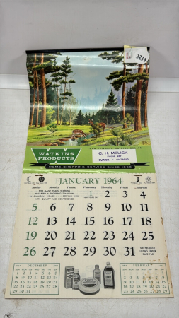 C.H. Melick, Zurich 1964 Calendar