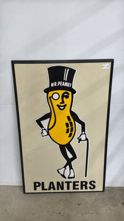 Planters Peanut Decal on Board
