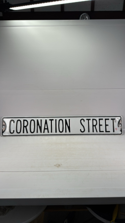 Coronation Street Heavy Metal Sign