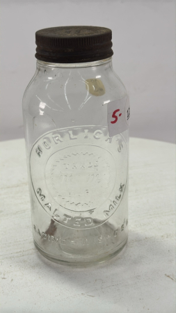 Horlick Dairy Embossed Pint Jar