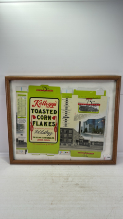 Framed Kellogg's Corn Flakes Box
