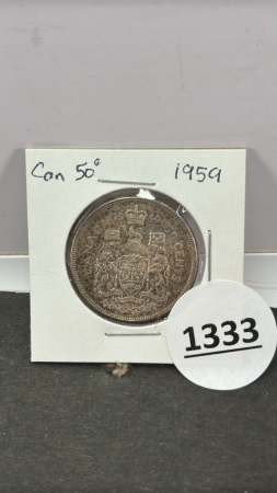 Canadian 1959 50 cent Piece