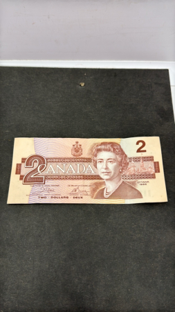 Canadian 1986 Two Dollar Bill