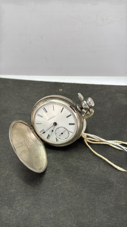 Coin Silver Key Wind Pocket Watch