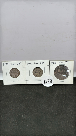 (3) Canadian Coins