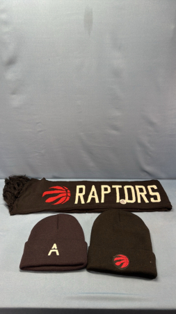 (2) Toques & Raptors Scarf
