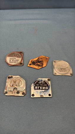 (5) Metal Advertising Printing Blocks