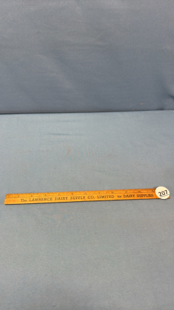 Lawrence Dairy Supply Co 12in Ruler