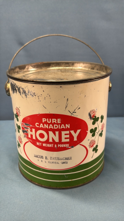 Jacob B Brubacher, Elmira 8lb Honey Pail