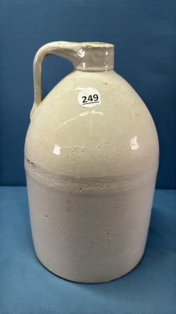 Glazed White Crockery Jug