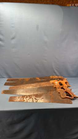 (5) Older Handsaws
