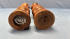 Pair of wooden 14in High Salt & Peppers - 3