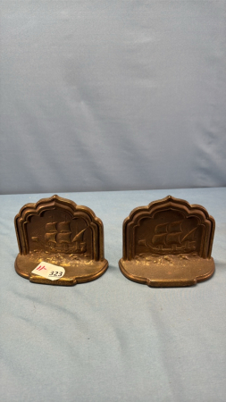 Pair of Heavy Metal Bookends