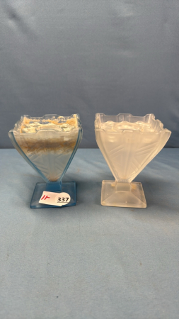 Pair of 5in High Glass Vases