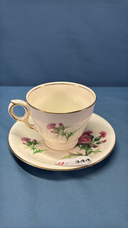 Royal Winton Thistle Pattern Cup & Saucer