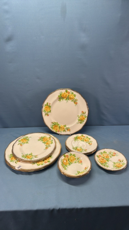 Quantity of Royal Albert Tea Rose Pattern Dishes