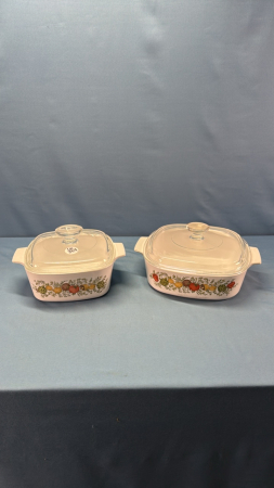(2) Corningware 8in & 7in Casseroles