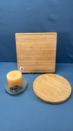 Ikea 9in Square & 8in Round Cutting Boards