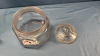 5in Glass Cannister w/Lid & 5in High Beer Stein - 5