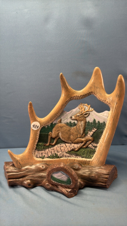 Lighted Resin Deer Lamp