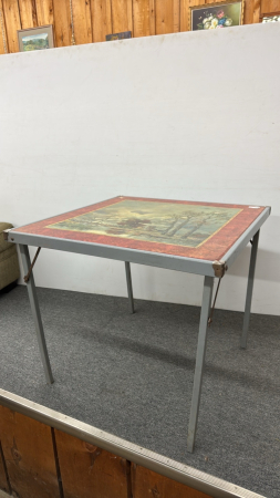 Wood Framed Card Table