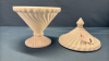 Milk Glass 7in Tall Candy Dish w/Lid - 3
