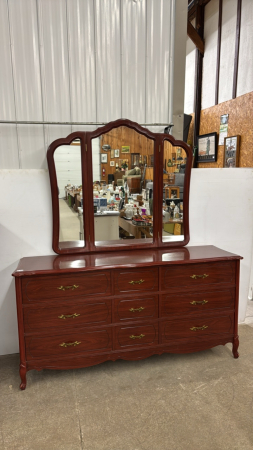 Canadian Made Triple Dresser w/mirror