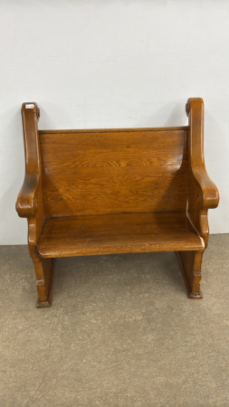 Oak Church Pew