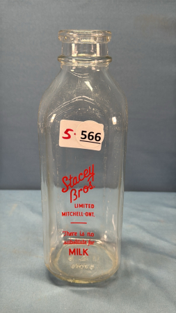 Stacey Bros Square Silk Screened Quart