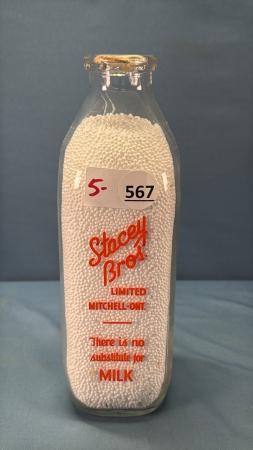 Stacey Bros Square Silk Screened Quart