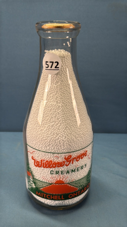 Willow Grove Round Silk Screened Quart