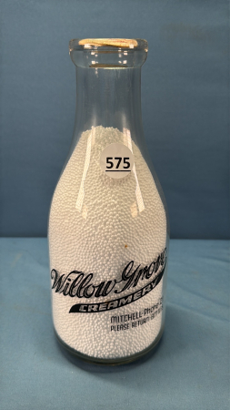 Willow Grove Round Silk Screened Quart