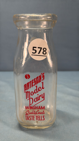 Bateson's Dairy Square Silk Screened Half Pint