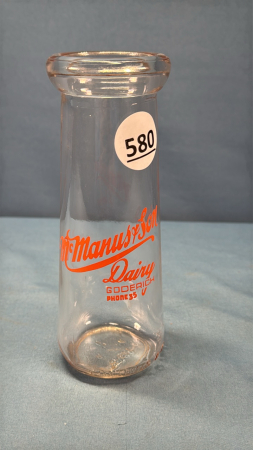 McManus & Son Dairy Round Silk Screened Half Pint