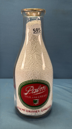 Palm Dairies Round Silk Screened Quart