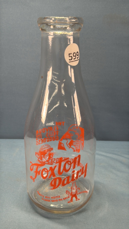 Foxton Dairy Round Silk Screened Quart