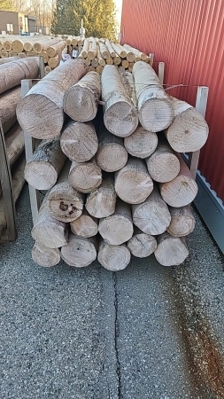 25- 8in x 8ft Cedar Fence Posts