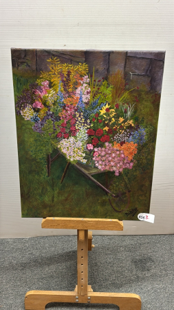 Floral Painting on Canvas