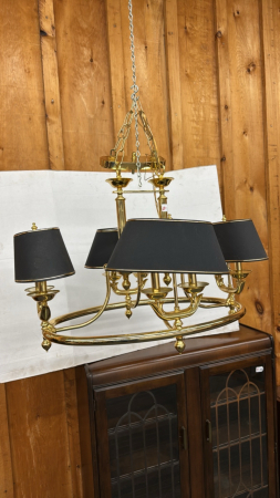 Gold & Black Dining Room Fixture