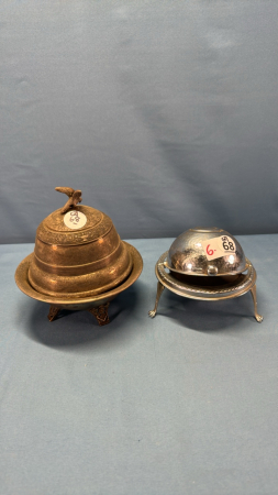 Silver Plate & Aluminum Butter Dishes