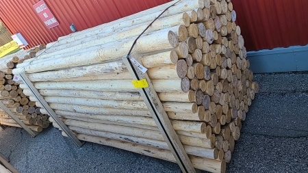 128- 3in x 8ft Cedar Fence Posts