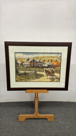 Walter Campbell Autumn Farm Scene Print