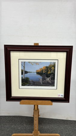 Fall lake Scene Print "Forever & Ever"