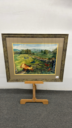 Butterfly's in Pasture Print by Michael J