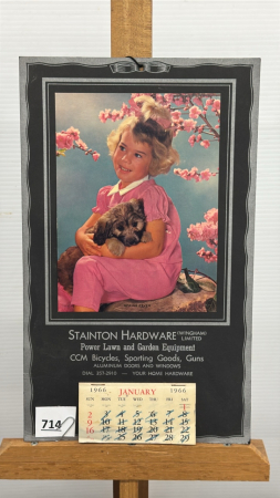 Stainton Hardware 1966 Calendar