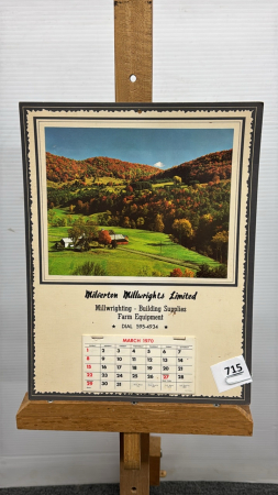 Milverton Millwrights 1970 Calendar