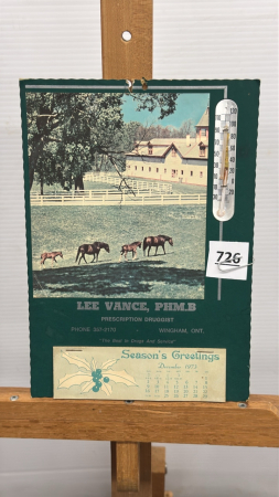 Lee Vance Drugest 1963 Calendar