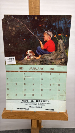 George Kenney 1963 Calendar